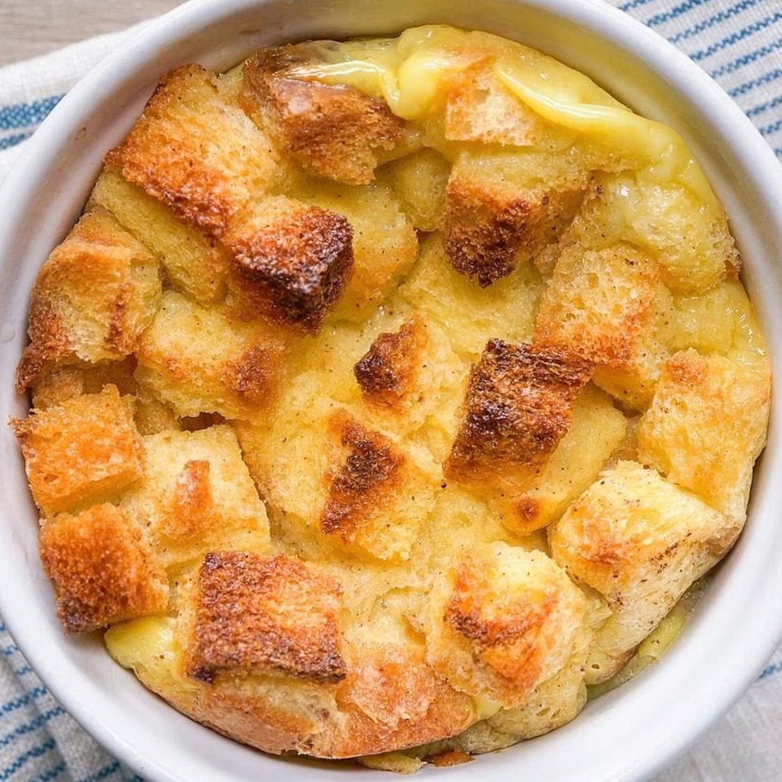 Bread pudding for two
