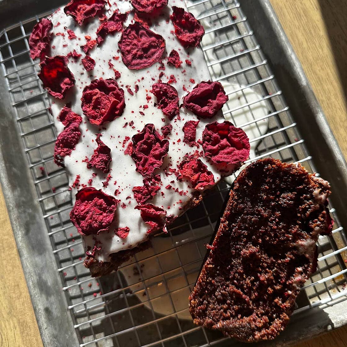 Chocolate Beet Cake with Yogurt Glaze