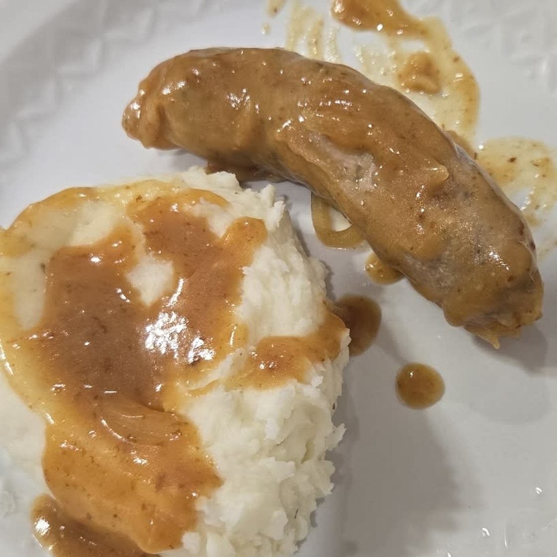 Bangers & Mash (Sausage with Onion Gravy)