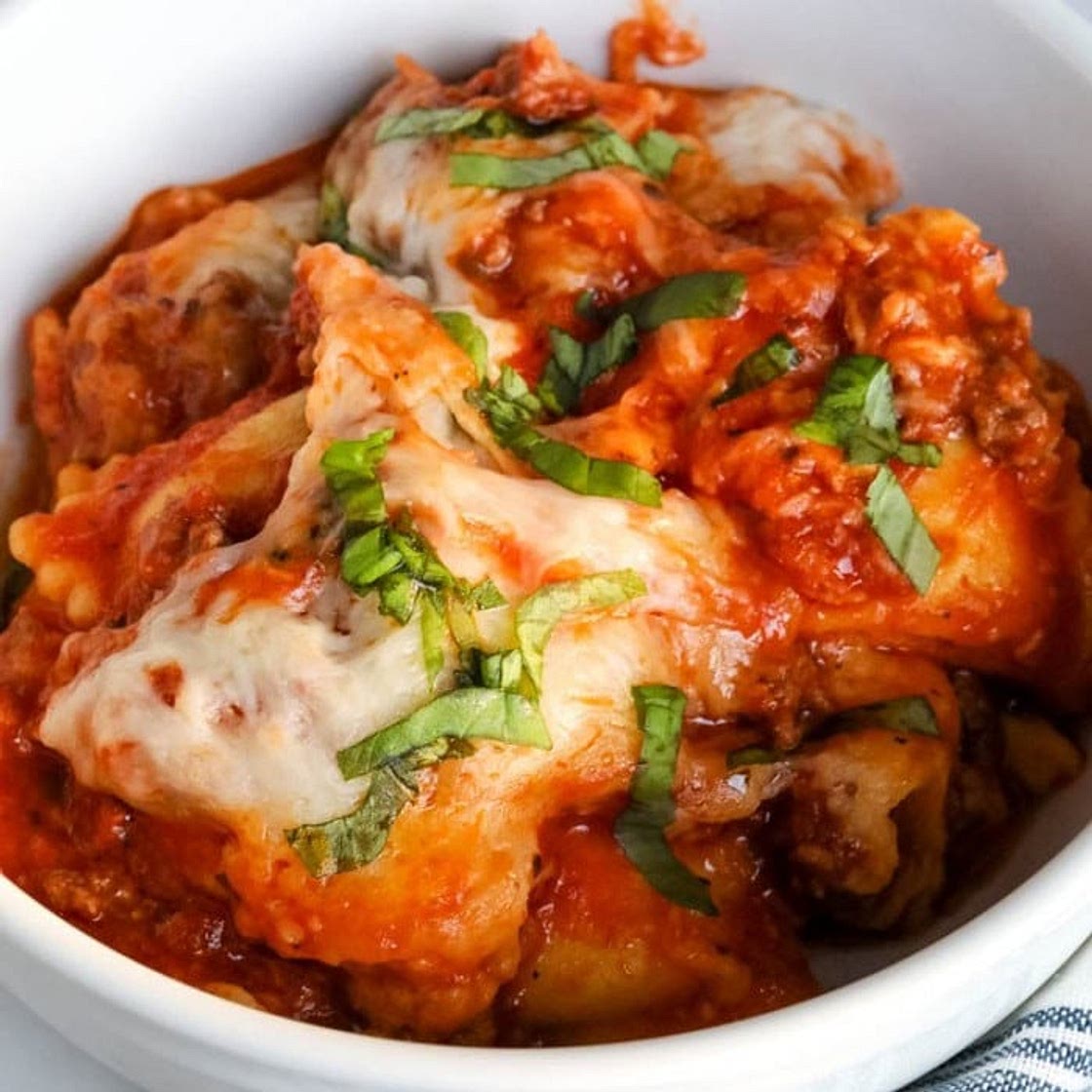 Crock Pot Ravioli Lasagna