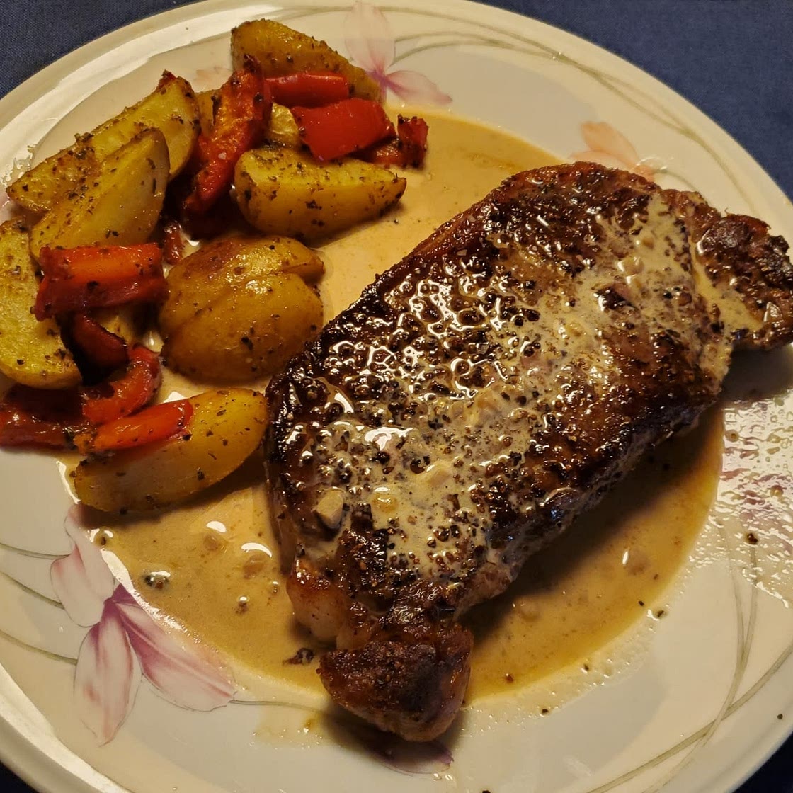 Bourbon Pepper Pan Sauce