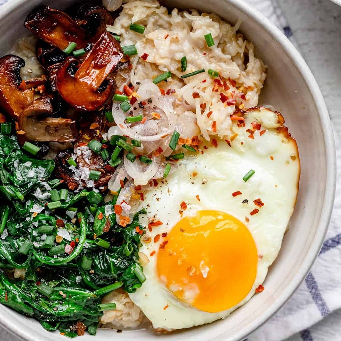 Savory Oatmeal with Egg