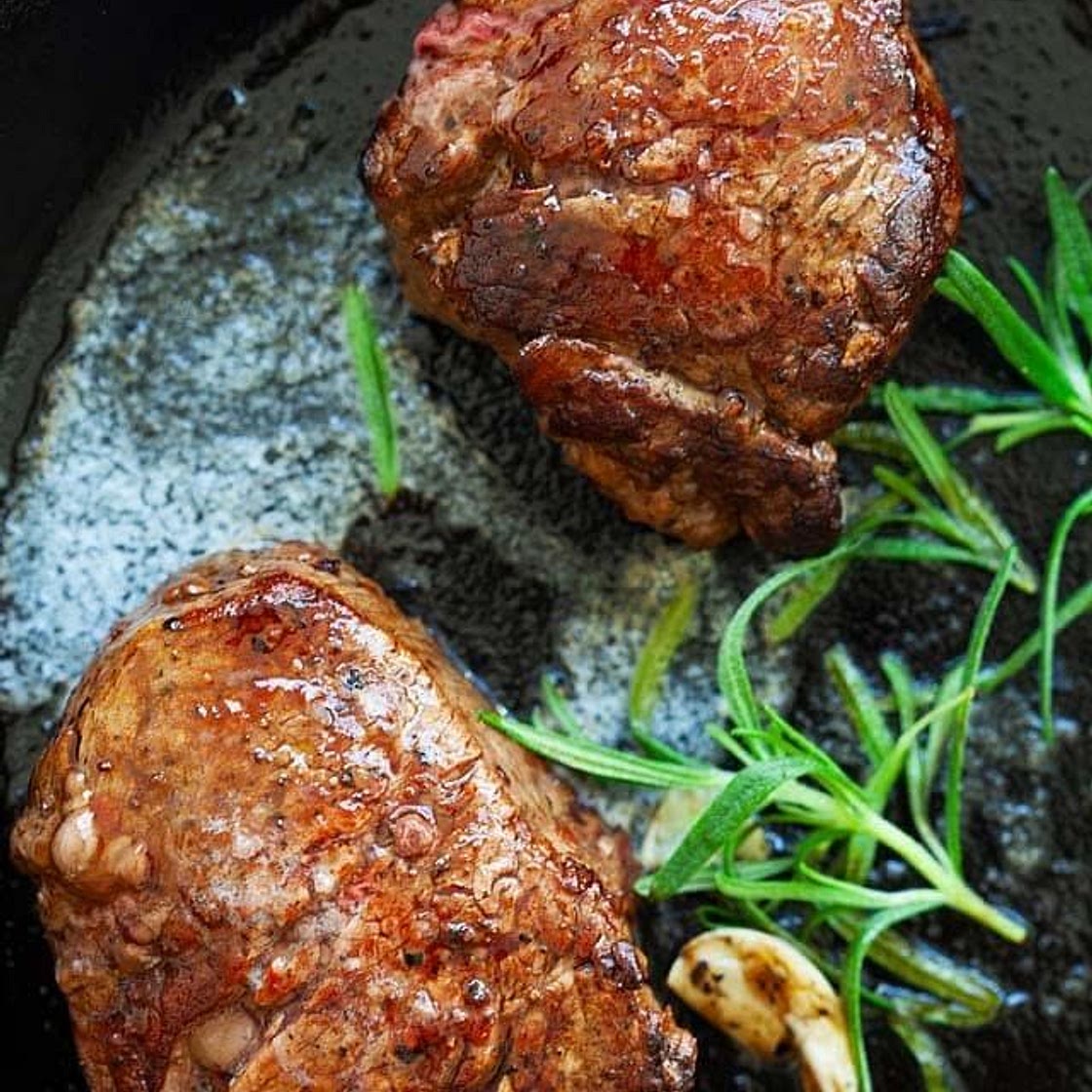 Filet Mignon with Garlic Butter Baste