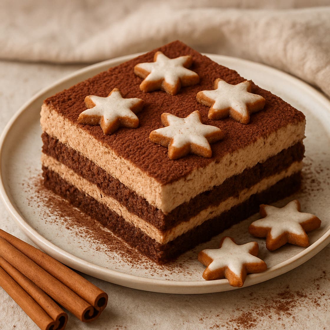 Zimtstern-Tiramisu (Schoko)