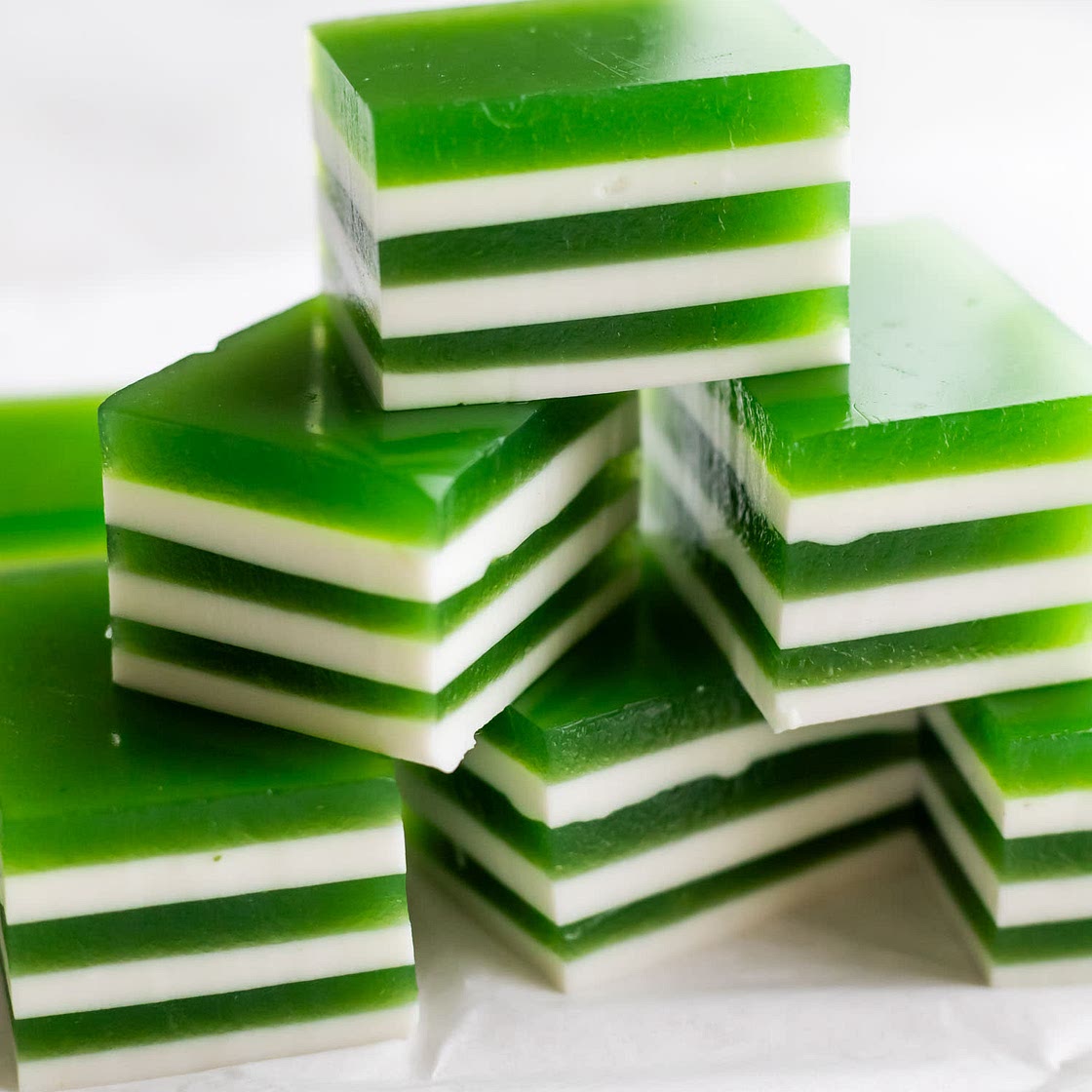 Coconut Pandan Jelly