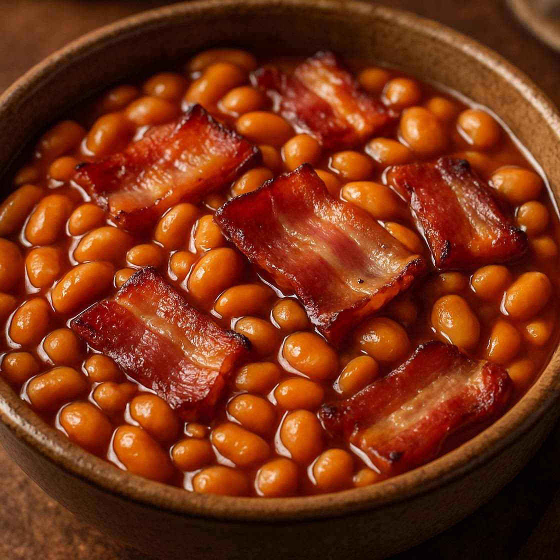 Grandma Glema's Baked Beans with Bacon