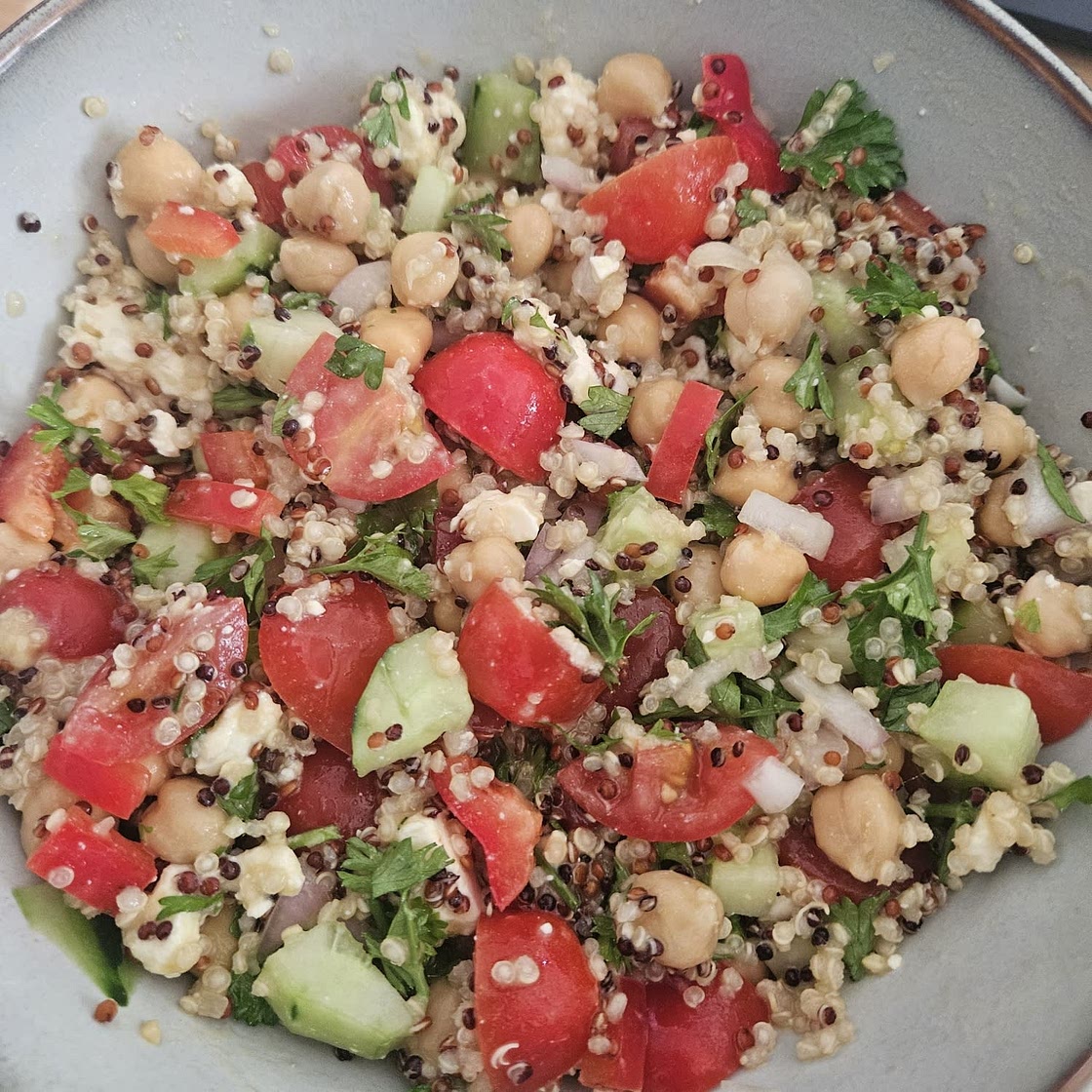 Zesty Quinoa Salad with Lemon Dijon Vinaigrette