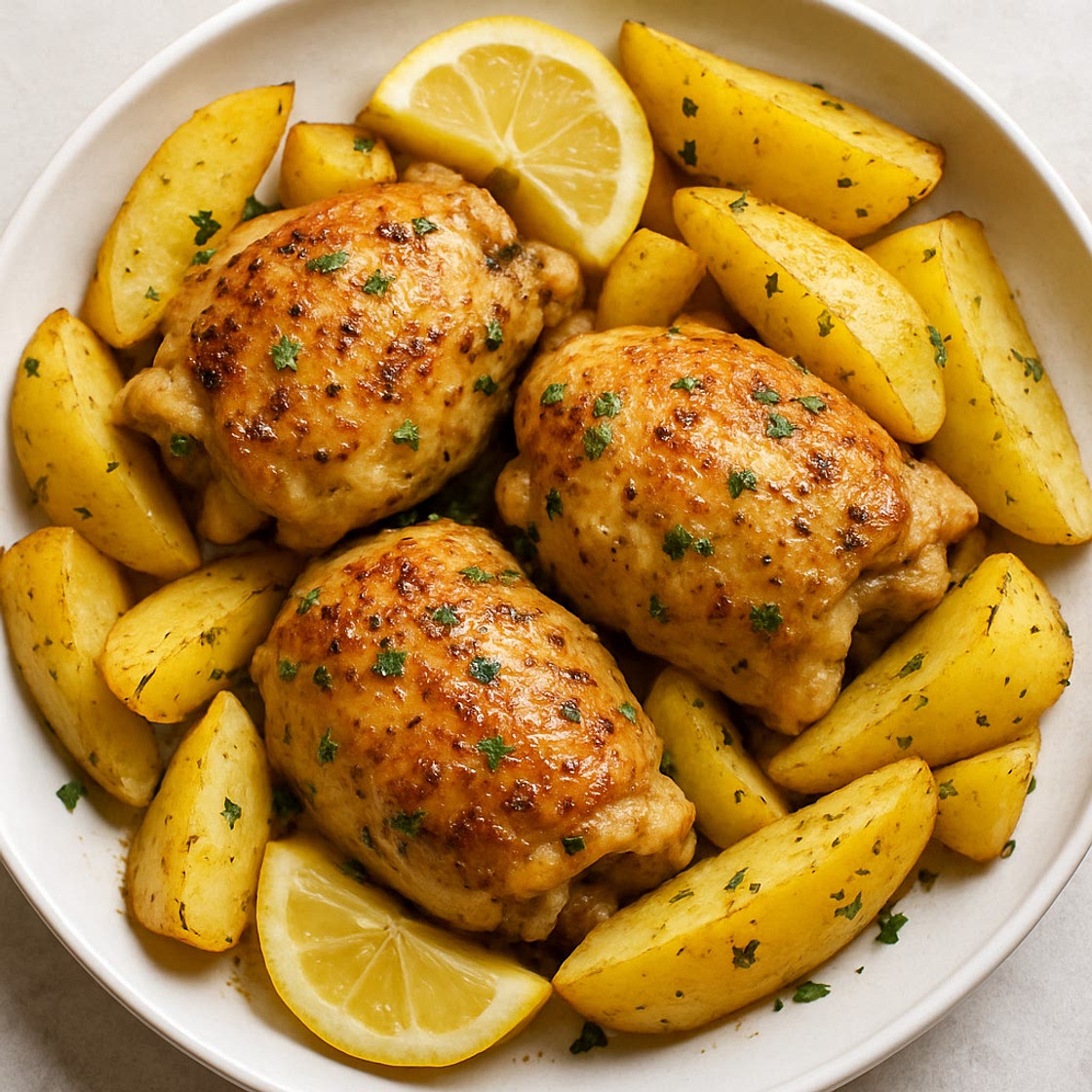 Greek Lemon Chicken with Potatoes