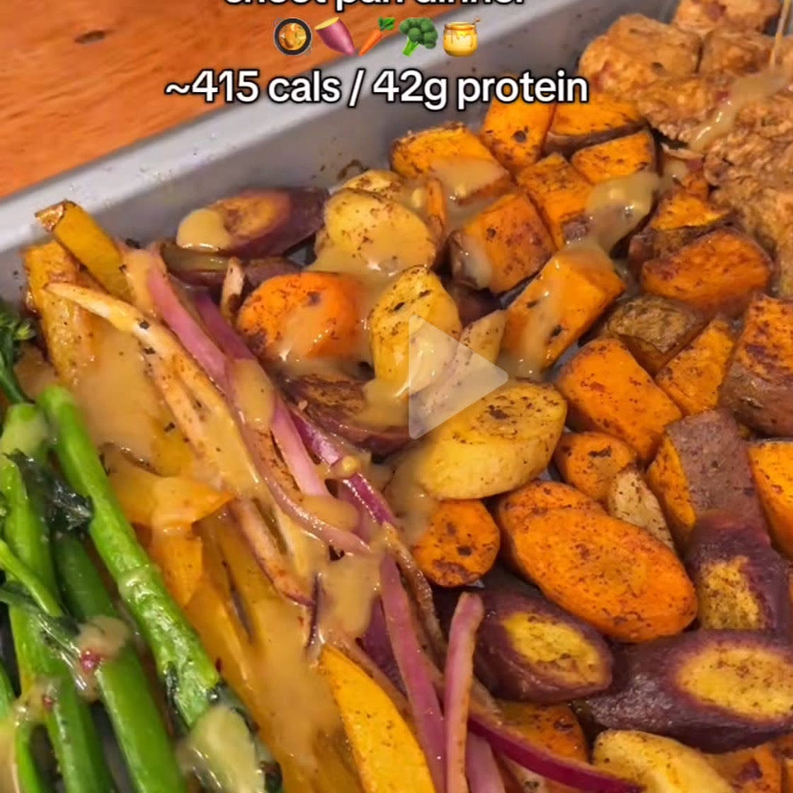 Honey Dijon sheet pan dinner