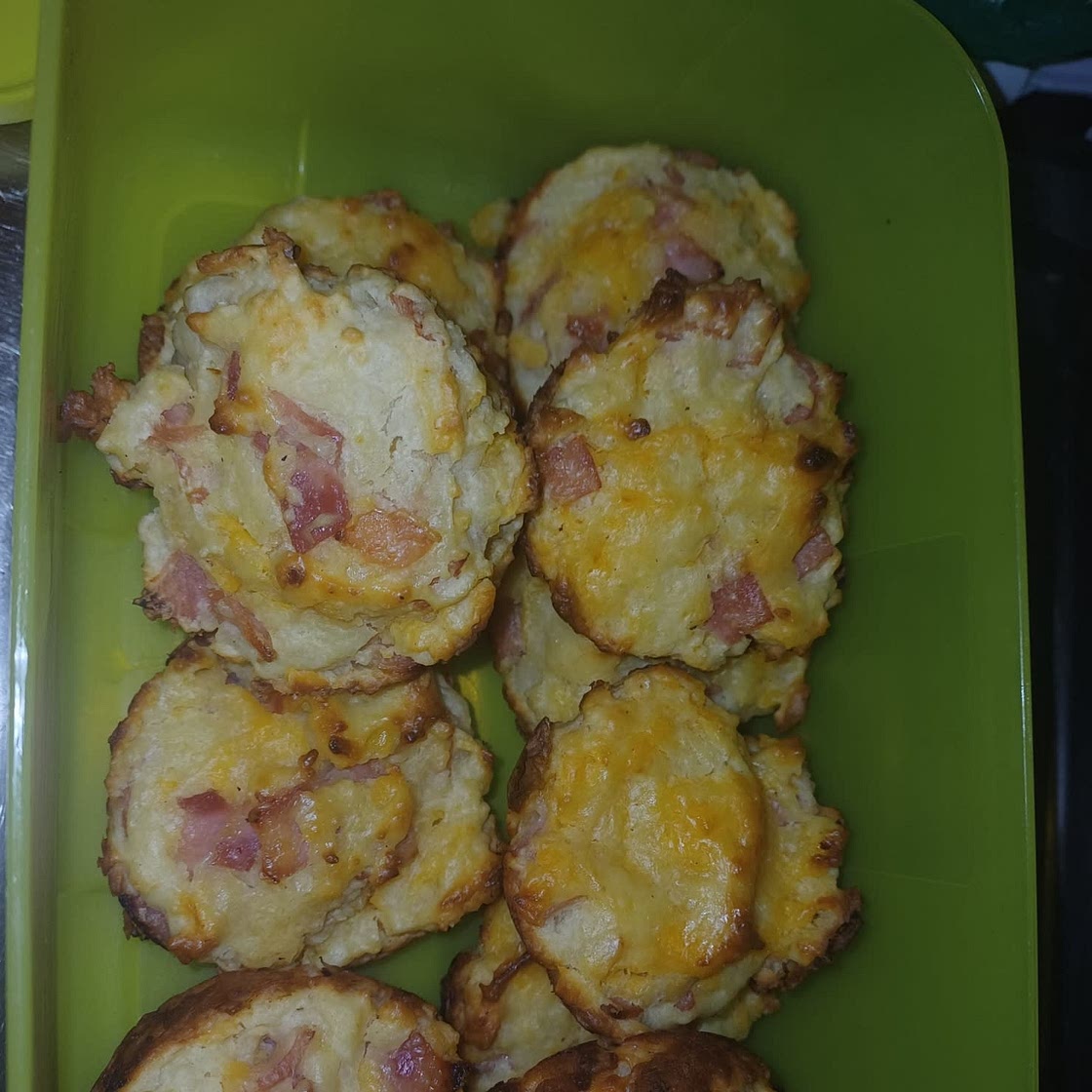 Muffin Cup Ham & Cheese Biscuits