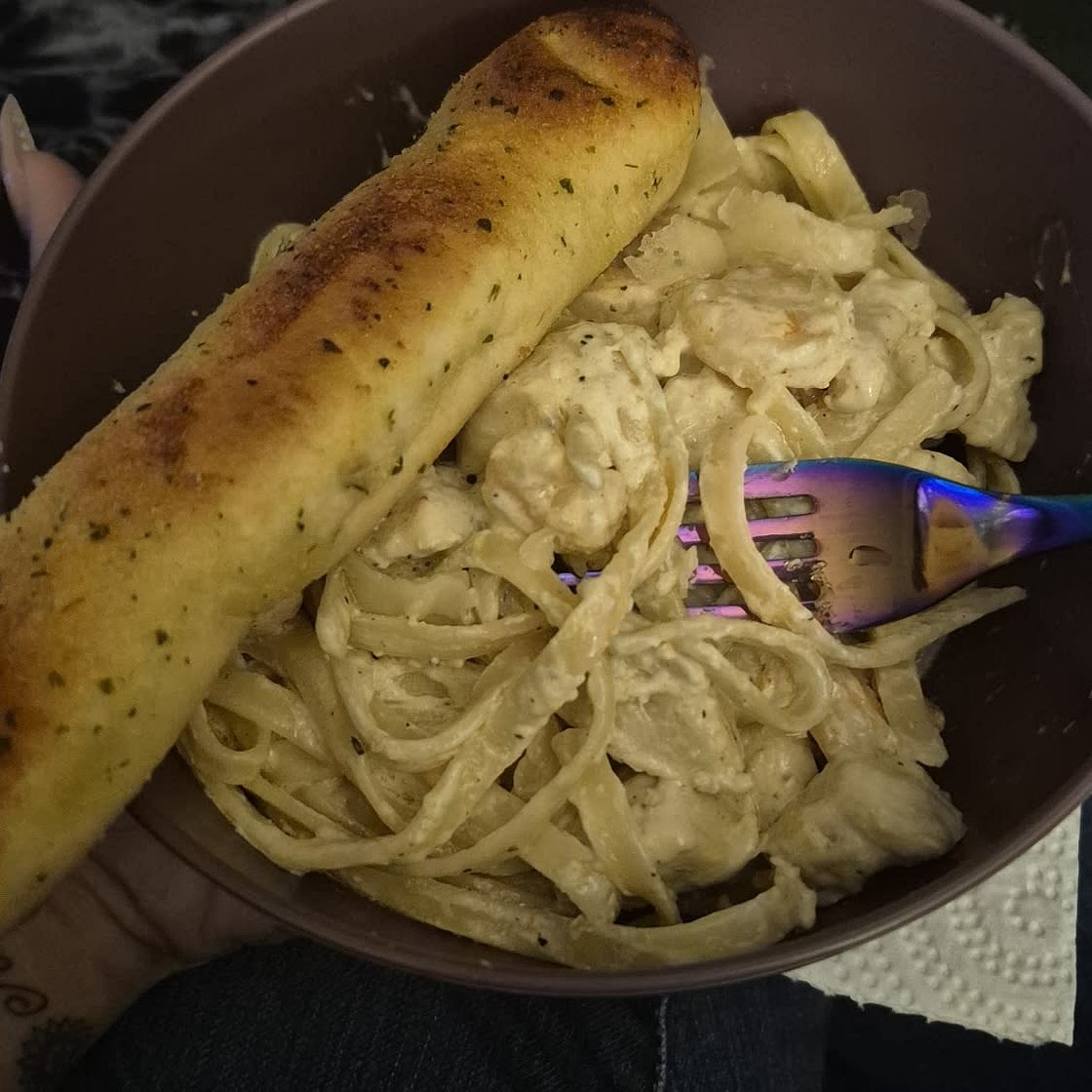 Cajun Chicken and Shrimp Alfredo
