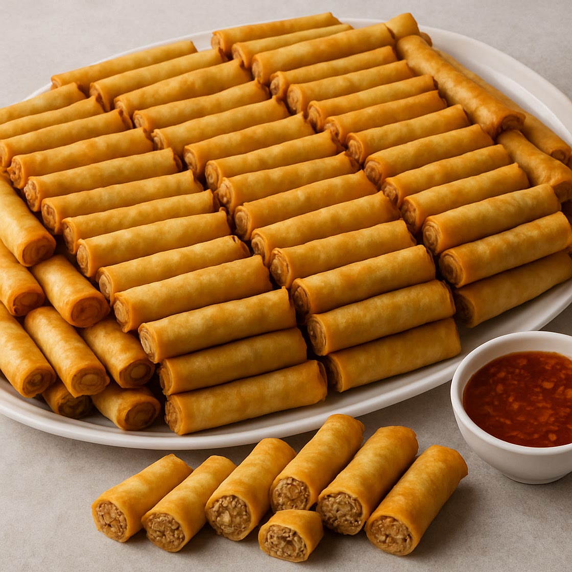 Vietnamese Traditional Meat Spring Rolls Recipe (Large Batch — ~100 rolls)