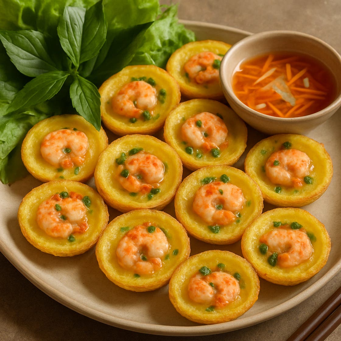 Banh Khot (Miniature Savory Pancakes)
