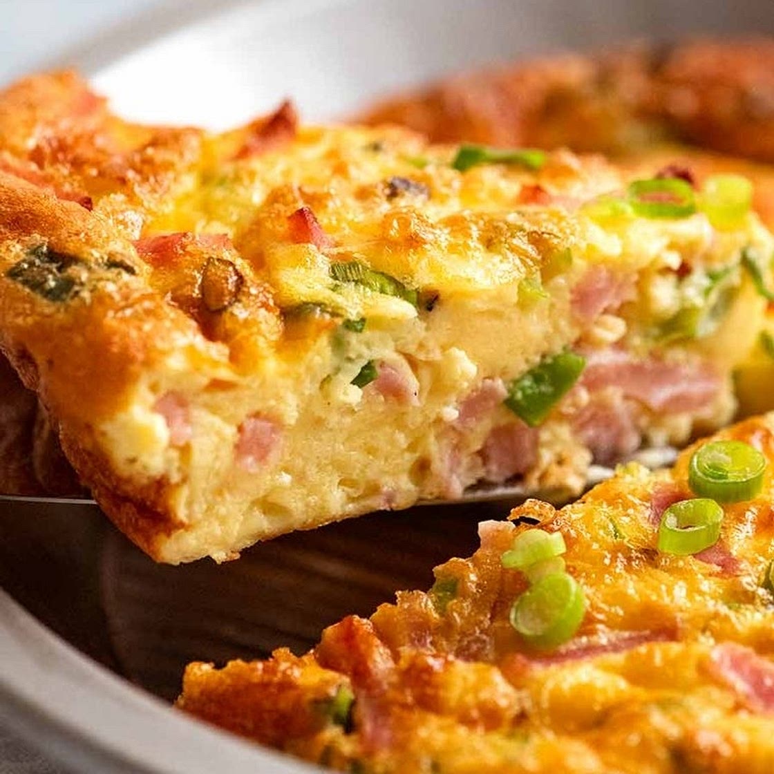 Crust less quiche