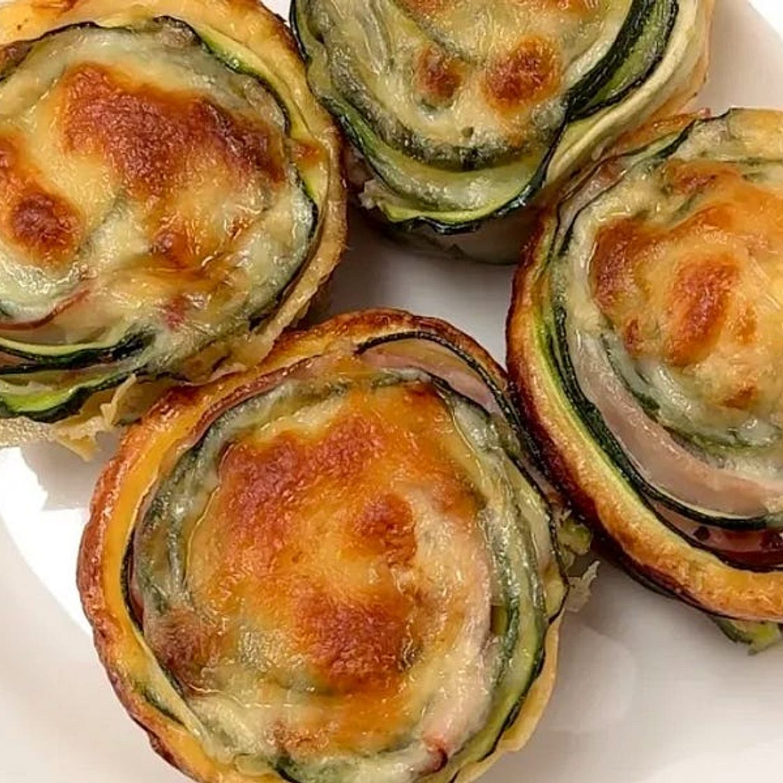 Zucchini, Ham & Cheese Breakfast Spirals 🔥
