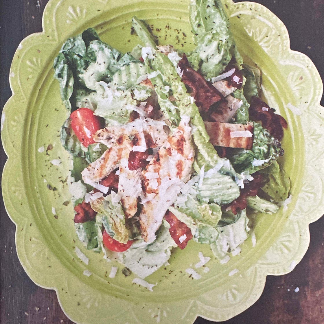 Griddled Chicken Caesar Salad with Bacon