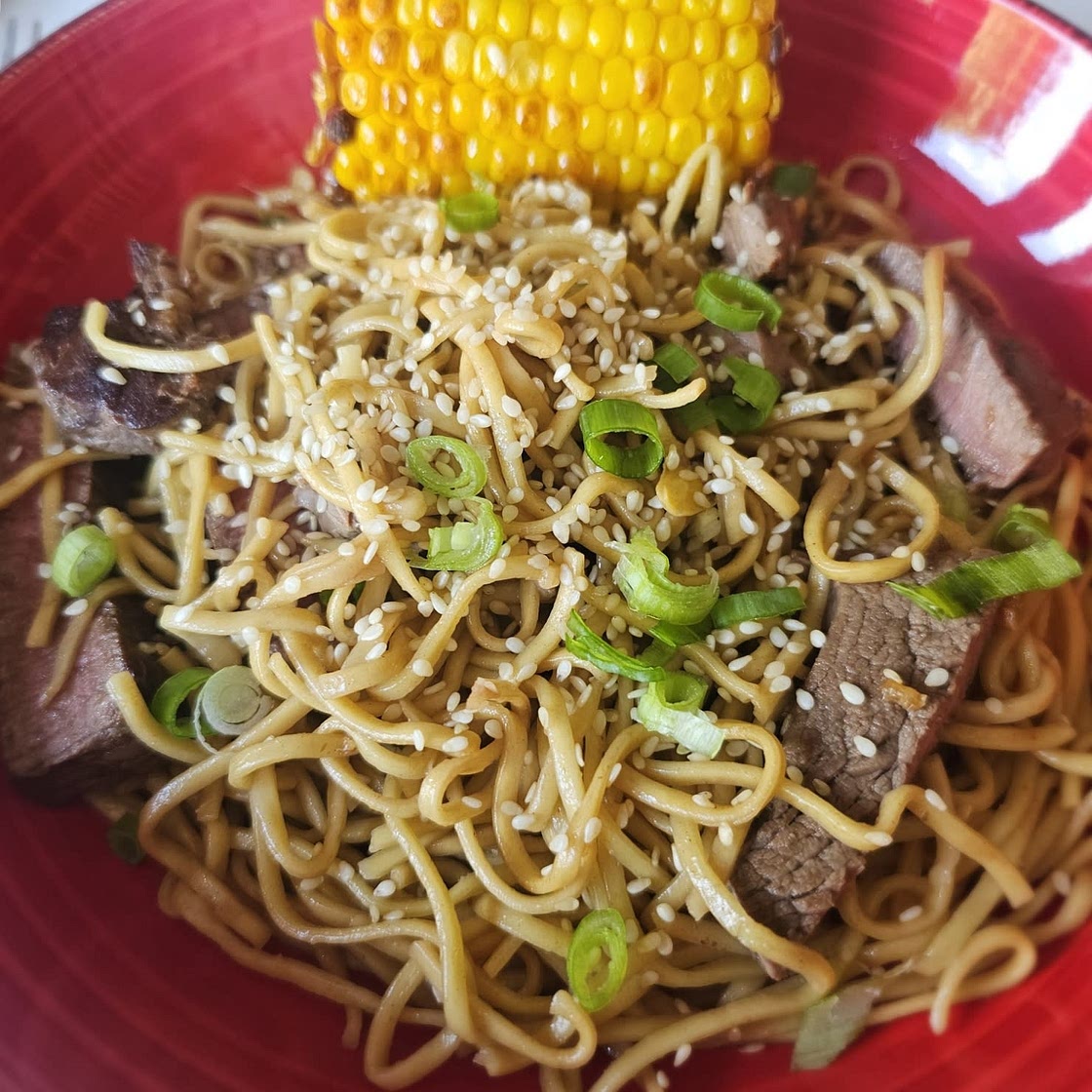 Sesame Garlic Ramen Noodles