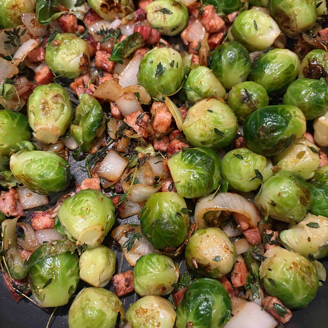 Spruitjes met magere spekjes