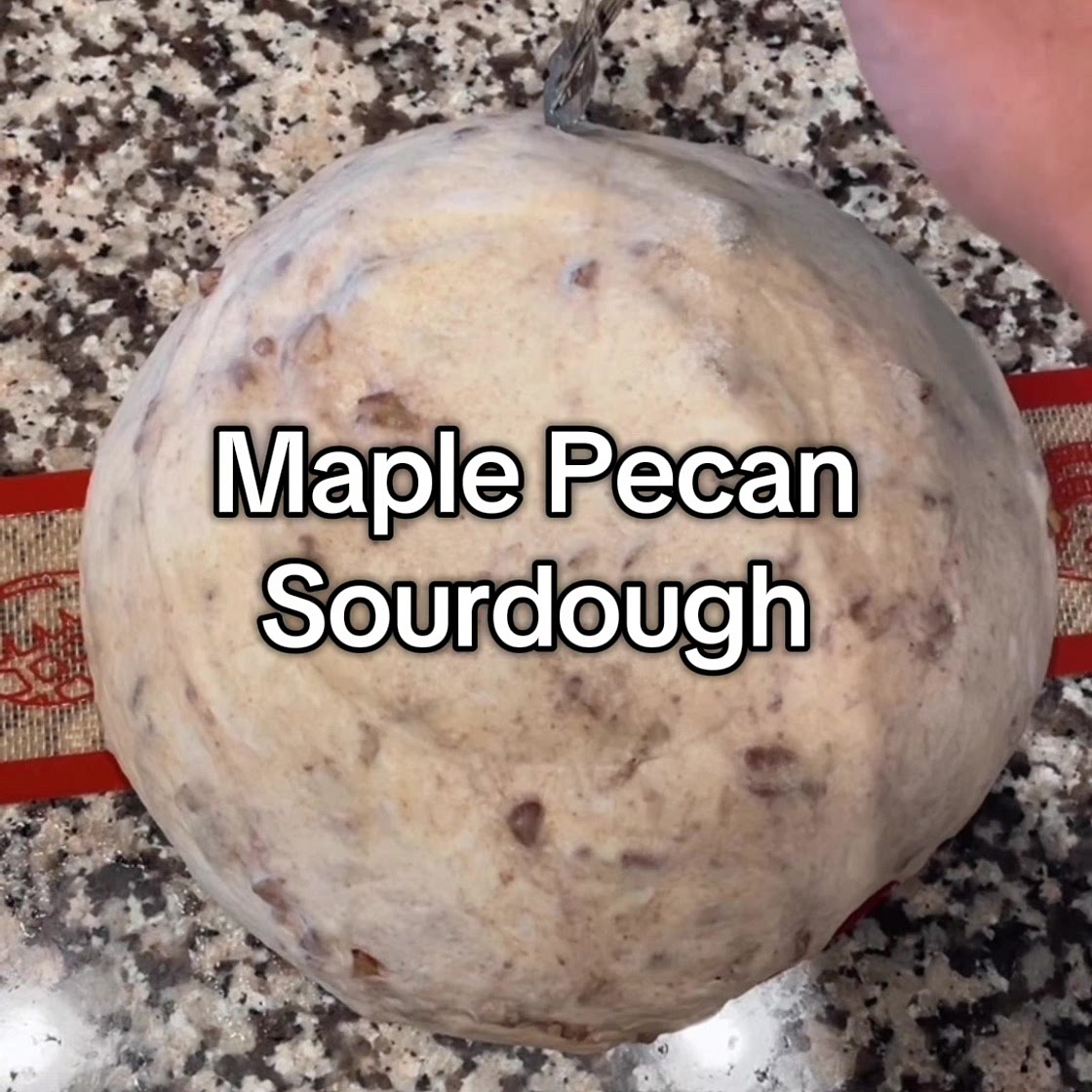 Easy Maple Pecan Sourdough Loaf