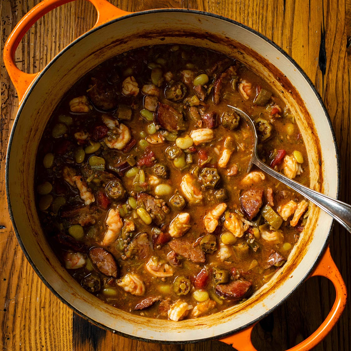 Okra and Shrimp Stew