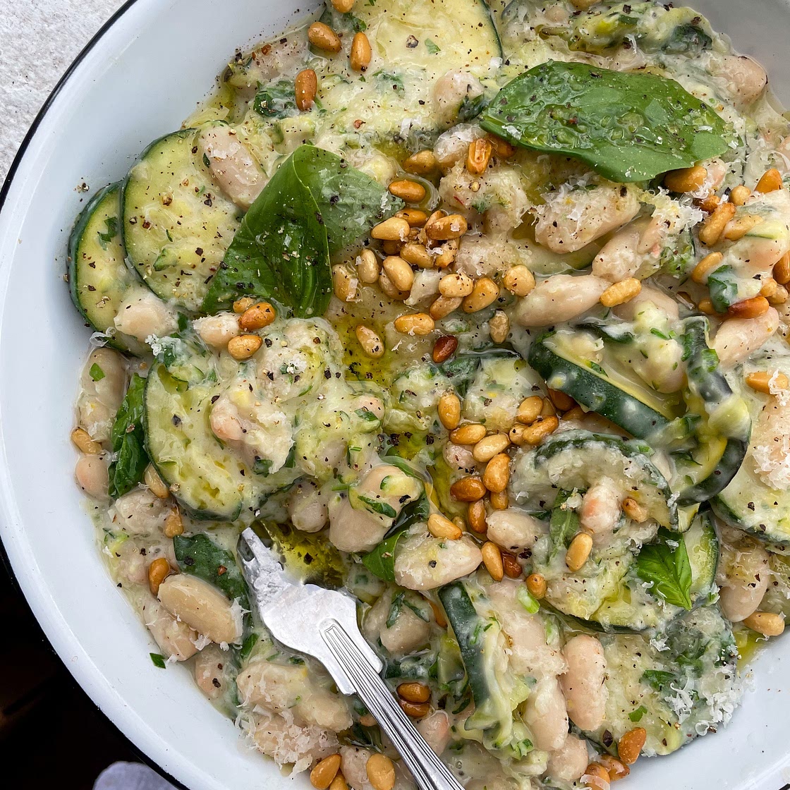 Creamy Courgette Beanotto