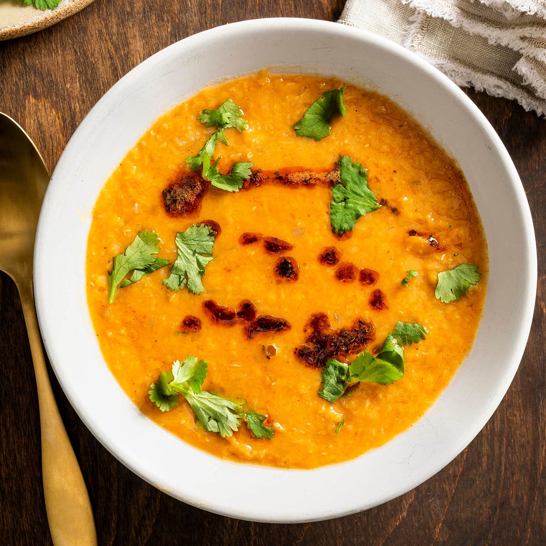 Red Lentil Soup with Warm Spices