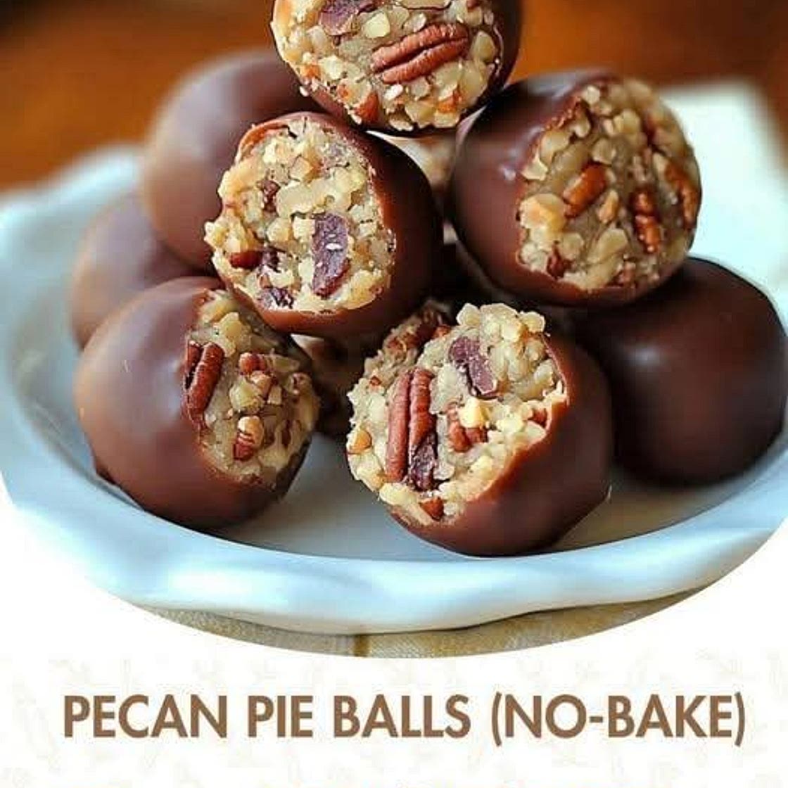 No Bake Pecan Pie Balls