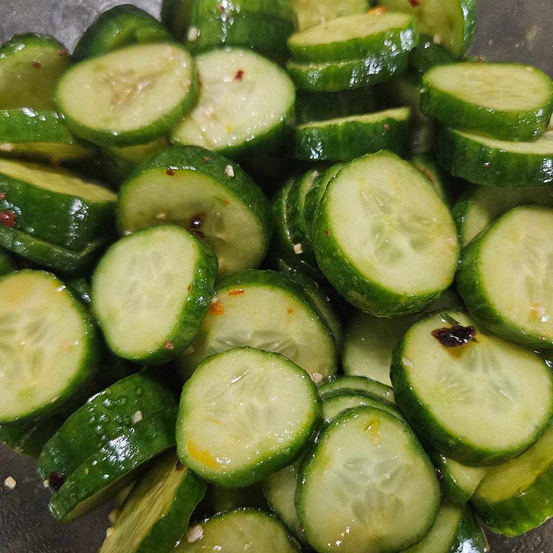 Cucumber asian salad