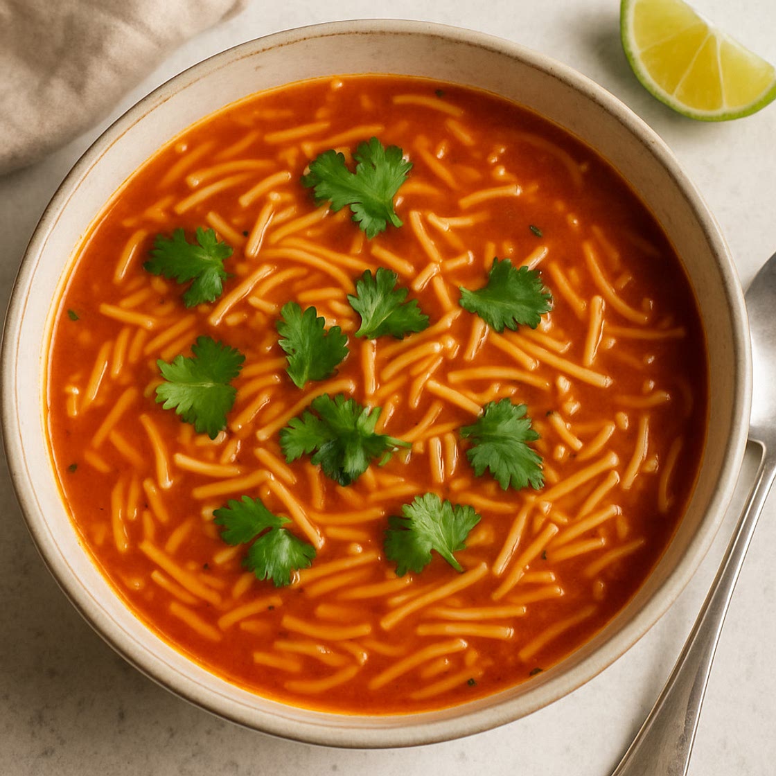 Sopa de Fideo (Mexican Tomato Noodle Soup)