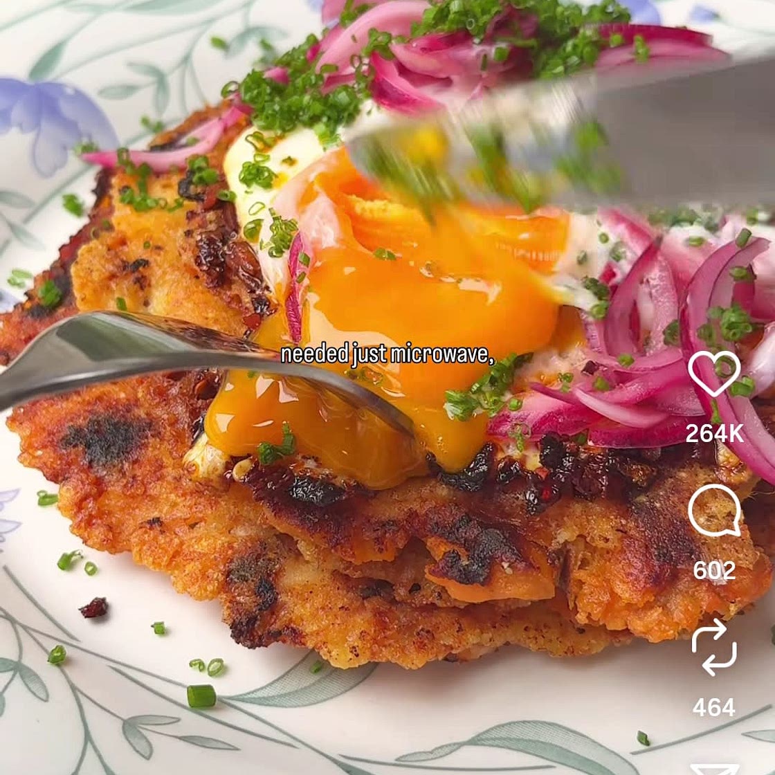 Crispy cheese smashed sweet potatoes