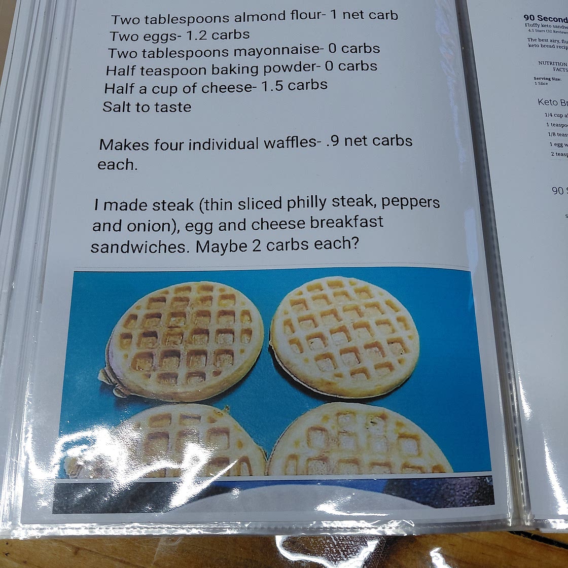 Low Carb Waffles