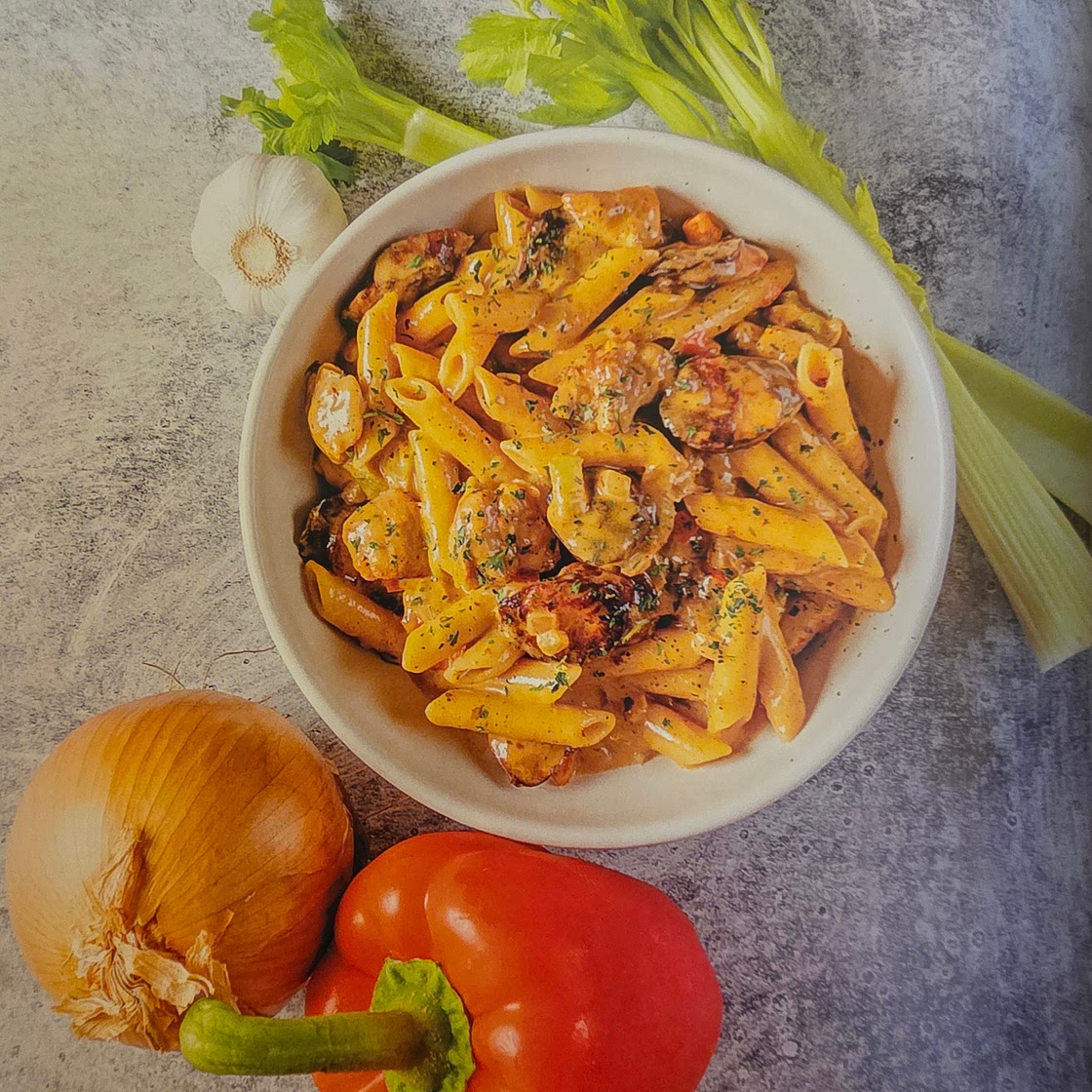 Cajun Ranch Chicken Sausage Pasta