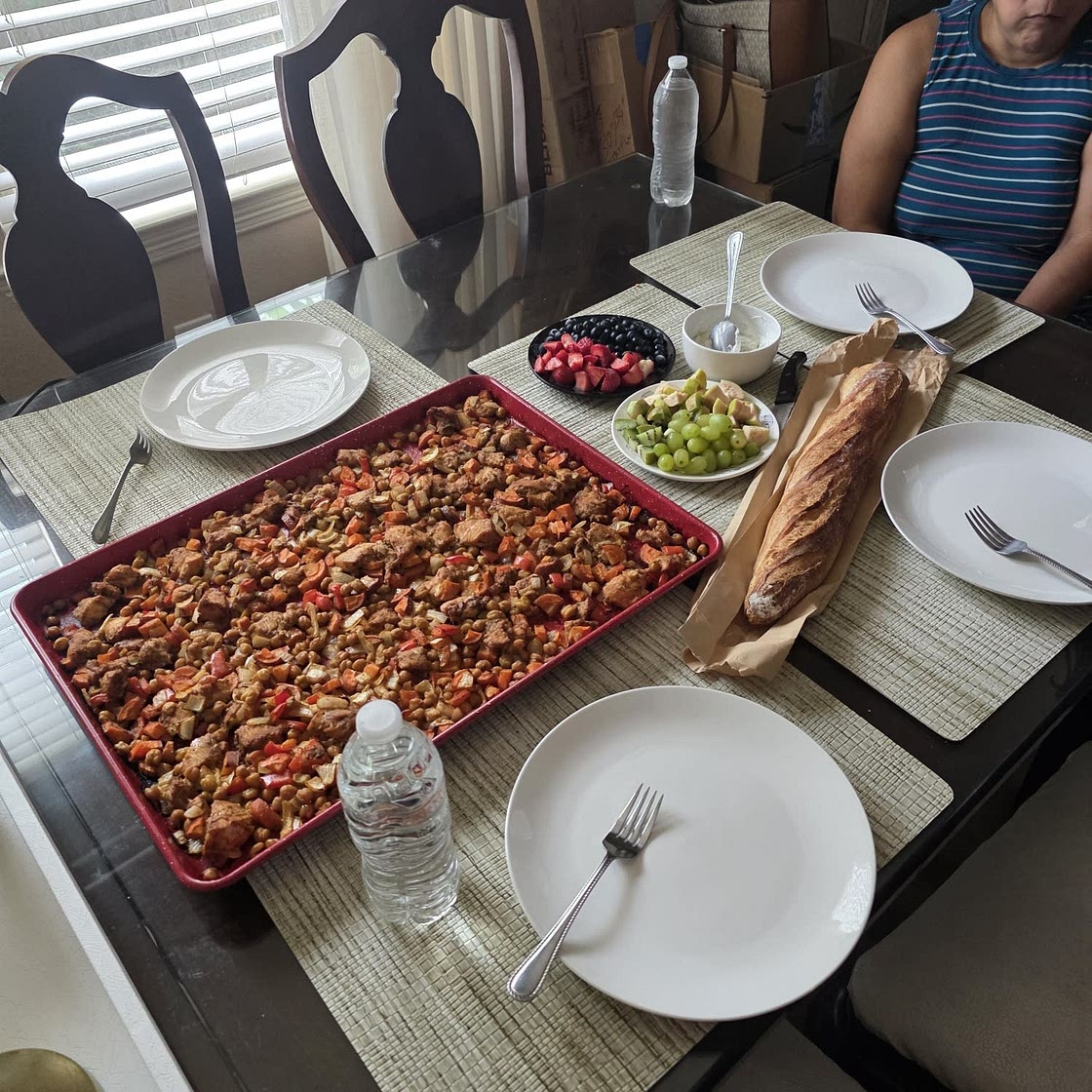 Chicken Shawarma Sheet Pan Dinner