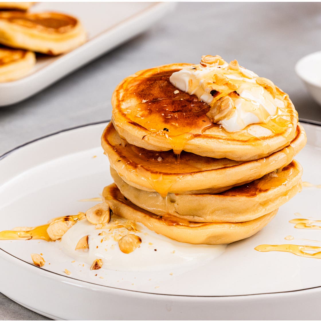Pancake vegan protéiné et à l'okara