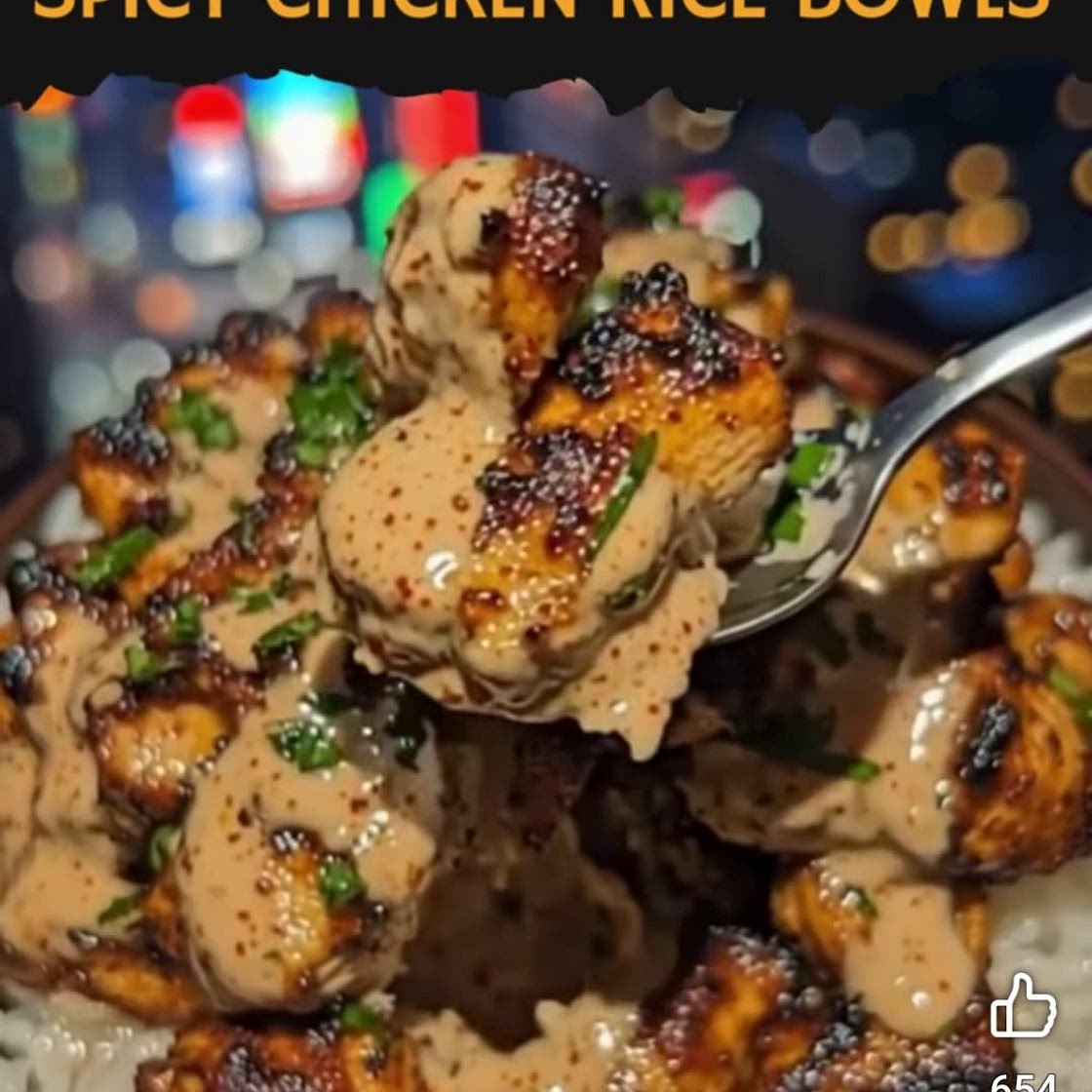 Spicy Chicken Rice Bowls with Chili Garlic Sauce