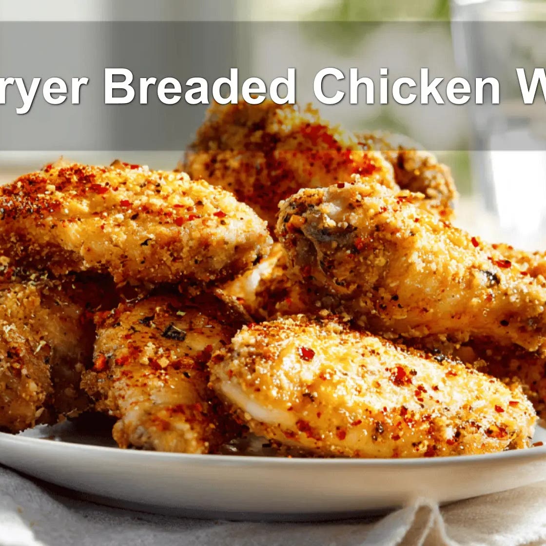 Air Fryer Breaded Chicken Wings
