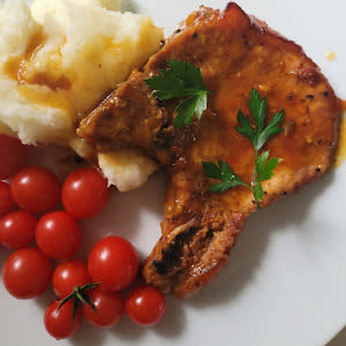 Honey Garlic Slow Cooker Pork Chops