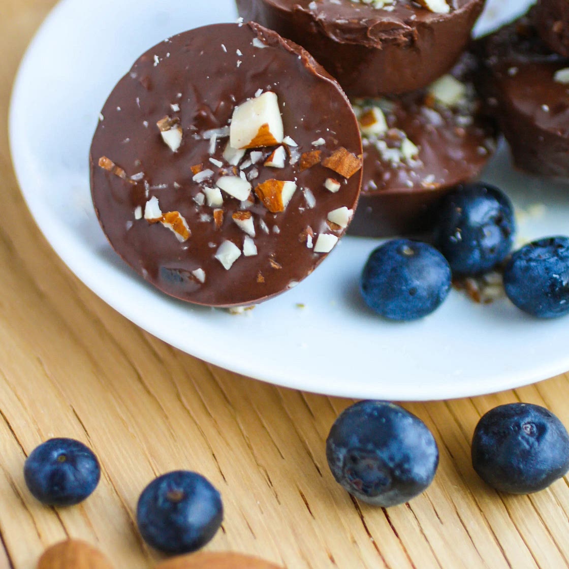 Chocolate, Blueberry, Almond and Ginger Bites
