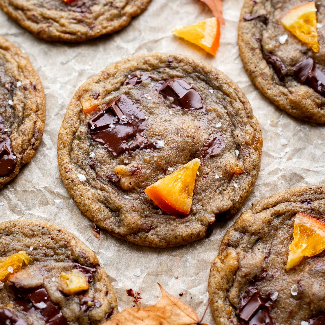 Warm & Gooey Orange Chai Latte Cookies