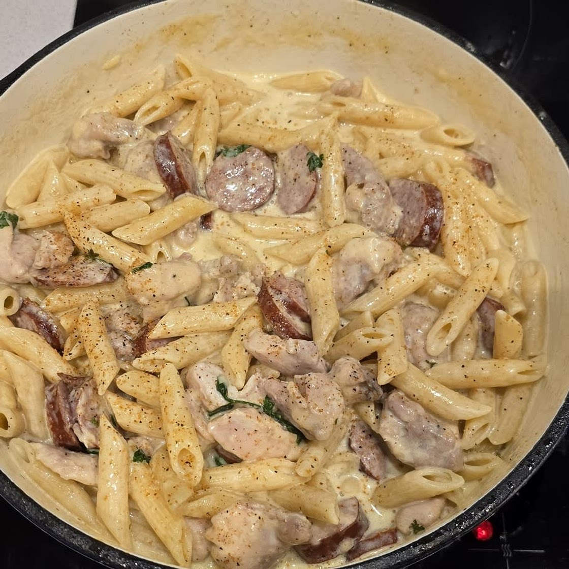 One Pot Cajun Chicken Alfredo