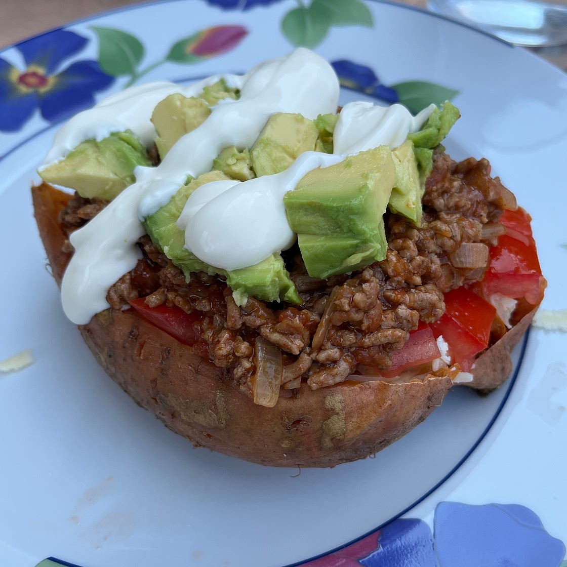 Taco Stuffed Sweet Potatoes