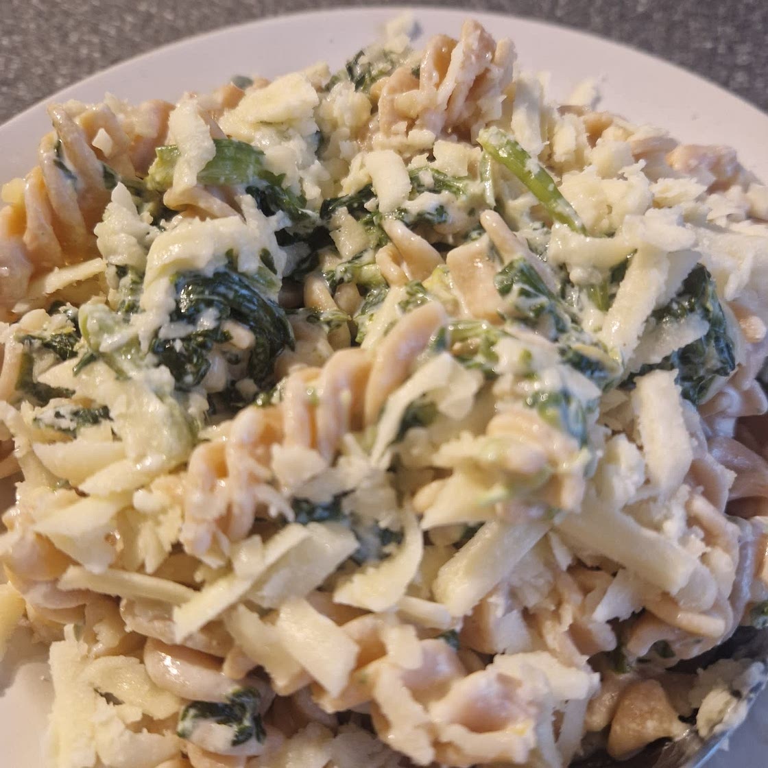 Lemon ricotta pasta & spinach