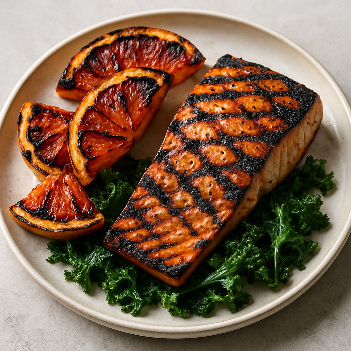 Verkohlte Grapefruit