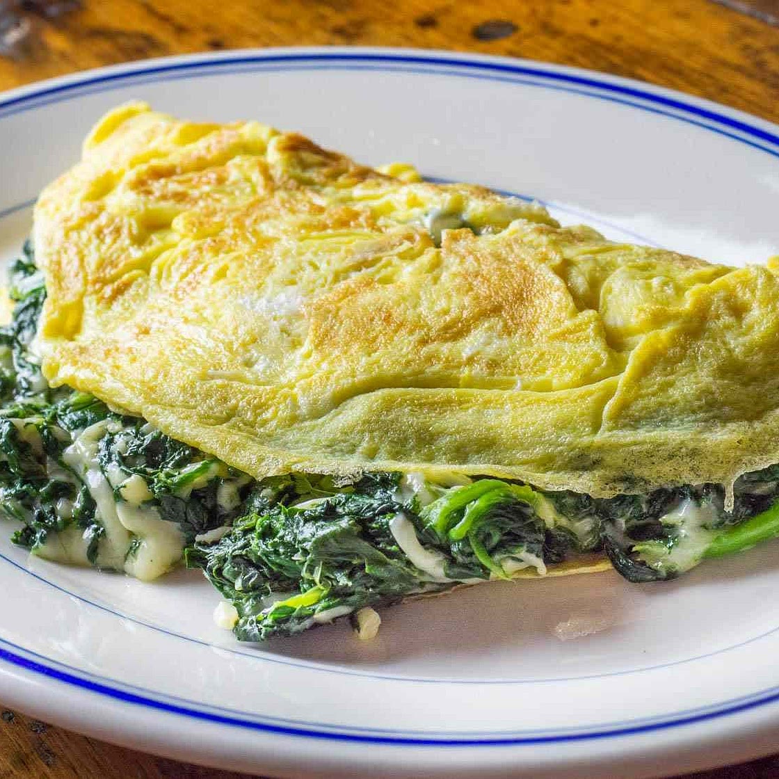 Spicy Spinach Omelette