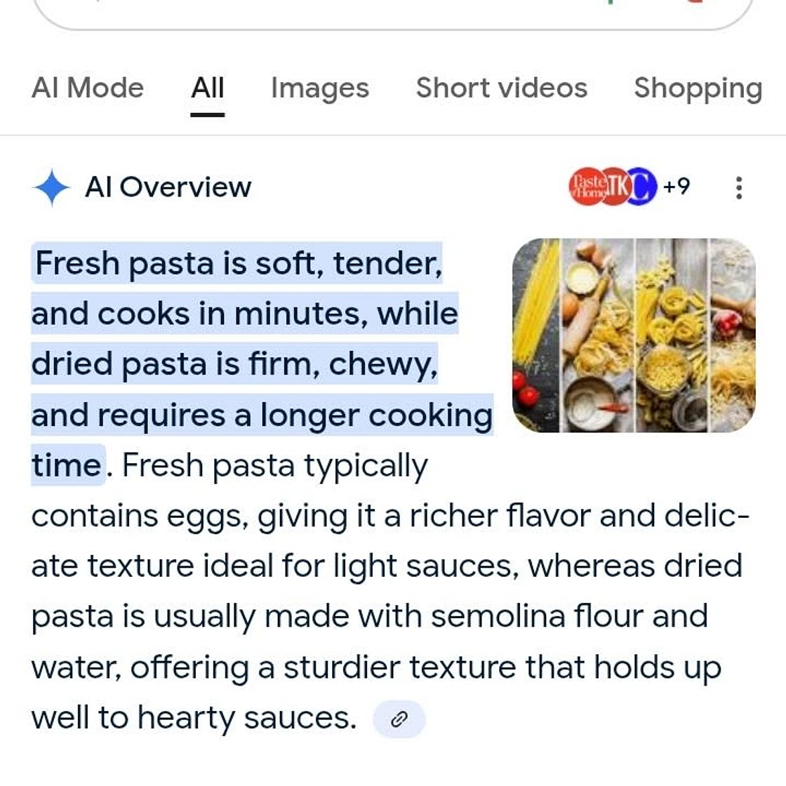 Homemade Pasta