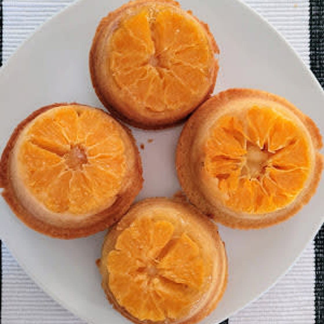 Buttery Mandarin Upside Down Muffins