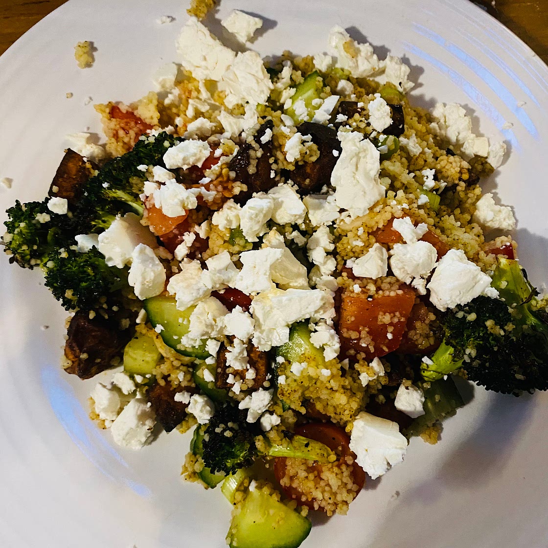 Sweet Potato & Couscous with Tahini-Lime Dressing 