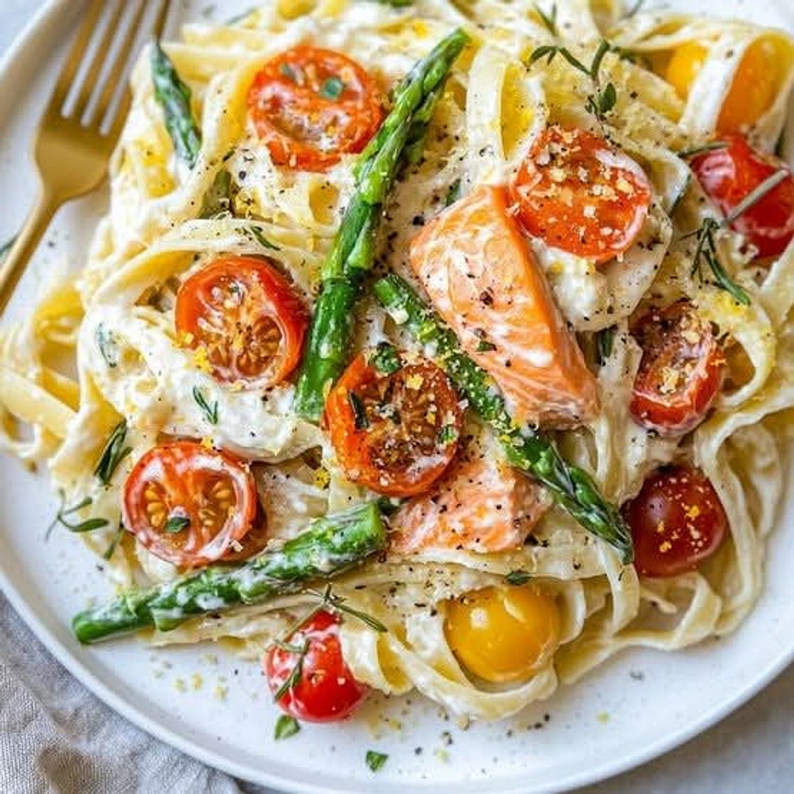 Pasta Cremosa al Salmone