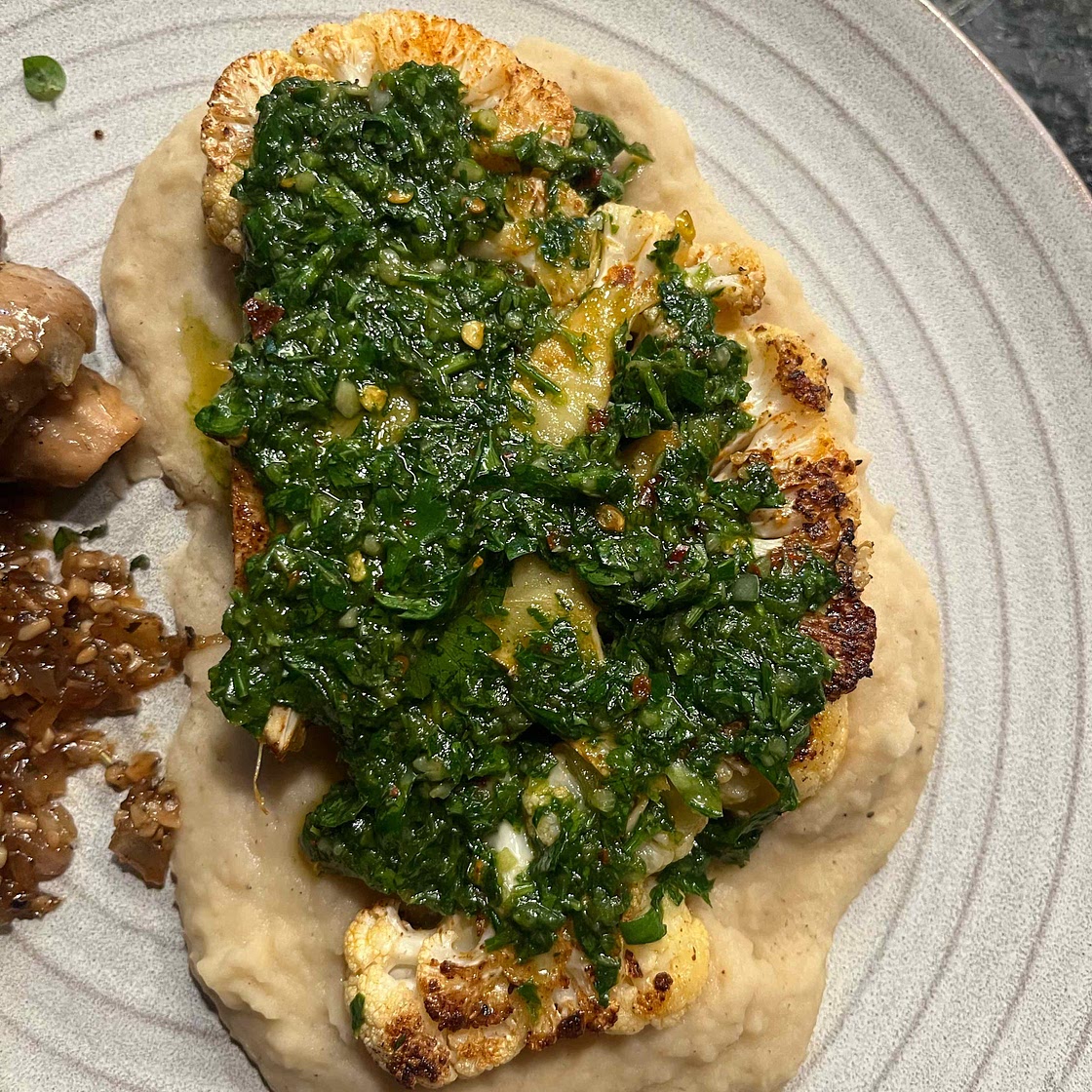 CAULIFLOWER STEAK + CHIMICHURRI