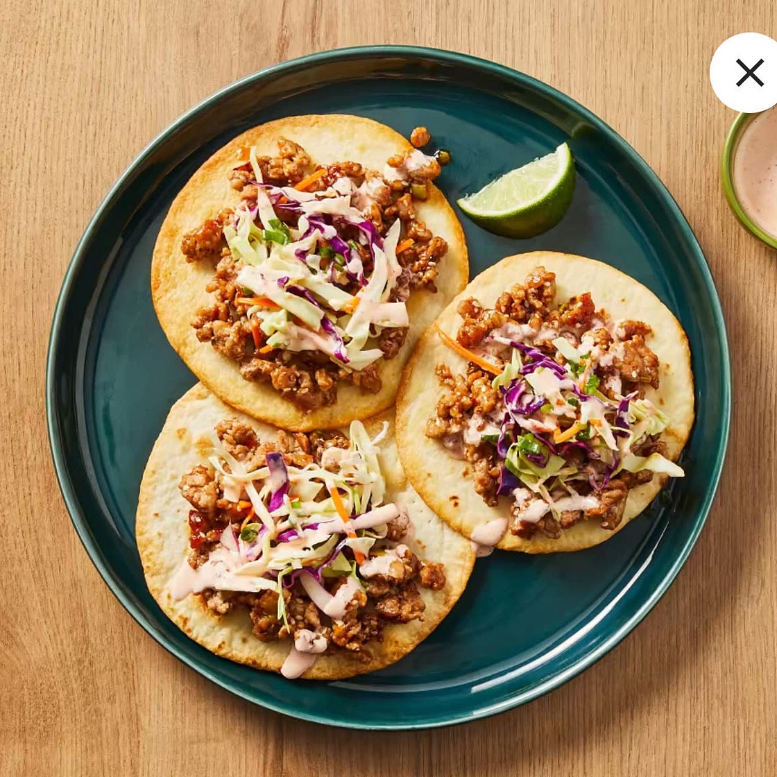 Sweet & Spicy Hoisin Pork Tostadas 